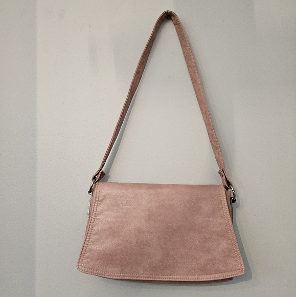 Vintage Stone Pink & Silver Cabrelli Shoulder Bag | Size OS - Picture 3 of 11